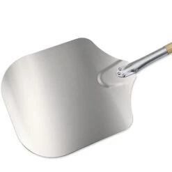 Relaxdays Pelle à Pizza, Aluminium, Manche En Bois, Spatule Professionnelle Pour Four, 30,5 X 30,5 Cm Nature/argenté -Jardin Calme Soldes Magasin 100266168 4