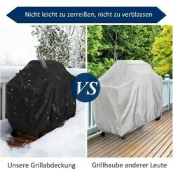 Housse De Gril En Tissu Oxford Cordon De Serrage De Barbecue étanche Pour Barbecue Pour Montage Au Sol,Housse De Protection Contre Les Intempéries Coupe-vent Pour Une Utilisation En Extérieur -Jardin Calme Soldes Magasin 100345539 4
