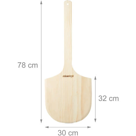 Relaxdays Pelle à Pizza En Bois Avec Poignée HxlxP: 1 X 30 X 78 Cm Pour Mettre Au Four, Nature 6 Relaxdays Pelle à Pizza En Bois Avec Poignée HxlxP: 1 X 30 X 78 Cm Pour Mettre Au Four, Nature – Image 4