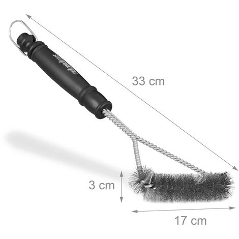 Relaxdays Brosse Pour Barbecue Nettoyage Grill Brosse Pour Grille Inox 30 Cm, Noir 6 Relaxdays Brosse Pour Barbecue Nettoyage Grill Brosse Pour Grille Inox 30 Cm, Noir – Image 4