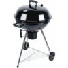 Barbecue Charbon De Bois Ø57cm - Georges - Noir émaillé. Barbecue Avec Aérateurs. émaillé. Fumoir. Récupérateur De Cendres -Jardin Calme Soldes Magasin 11485465 1