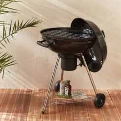 Barbecue Charbon De Bois Ø57cm - Georges - Noir émaillé. Barbecue Avec Aérateurs. émaillé. Fumoir. Récupérateur De Cendres 11 Barbecue Charbon De Bois Ø57cm - Georges - Noir émaillé. Barbecue Avec Aérateurs. émaillé. Fumoir. Récupérateur De Cendres -Jardin Calme Soldes Magasin 11485465 5