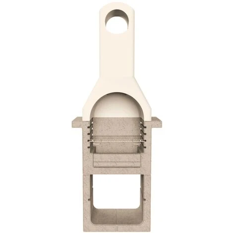 Support De Barbecue Au Charbon De Bois Béton Avec Cheminée VidaXL 6 Support De Barbecue Au Charbon De Bois Béton Avec Cheminée VidaXL – Image 4