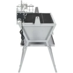 Broche à Rôtir De Barbecue Fer Et Acier Inoxydable VidaXL -Jardin Calme Soldes Magasin 1324797 3