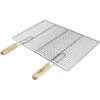 Grille De Barbecue BBQ Avec Double Manche Dimension 60x40cm En Acier Inoxydable -Jardin Calme Soldes Magasin 15938015 1