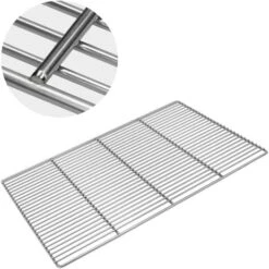 Grille De Barbecue BBQ Avec Double Manche Dimension 60x40cm En Acier Inoxydable 10 Grille De Barbecue BBQ Avec Double Manche Dimension 60x40cm En Acier Inoxydable -Jardin Calme Soldes Magasin 15938015 4