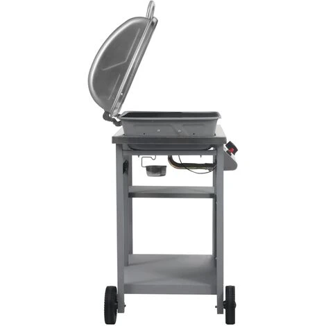 Barbecue à Gaz Avec Tablette à 3 Couches Noir Et Argenté VidaXL 7 Barbecue à Gaz Avec Tablette à 3 Couches Noir Et Argenté VidaXL – Image 5