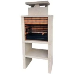 No Name Barbecue Fixe Pierre Reconstituée Et Brique Braga - Revêtement Pierre