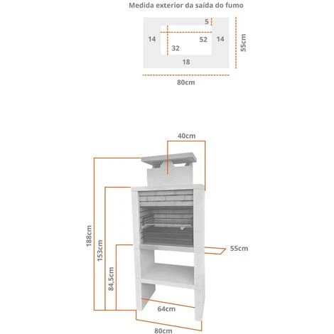 No Name Barbecue Fixe Pierre Reconstituée Et Brique Evora - Revêtement Inox 5 No Name Barbecue Fixe Pierre Reconstituée Et Brique Evora - Revêtement Inox – Image 3