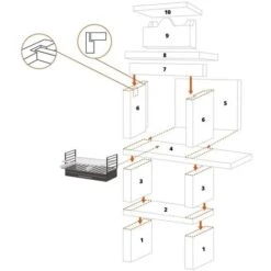 No Name Barbecue Pierre Et Brique Avec Cheminée + Tablette Faro - Revêtement Pierre 6 No Name Barbecue Pierre Et Brique Avec Cheminée + Tablette Faro - Revêtement Pierre -Jardin Calme Soldes Magasin 17460270 2
