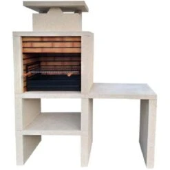 No Name Barbecue Pierre Et Brique Avec Plan De Travail Sintra - Revêtement Pierre