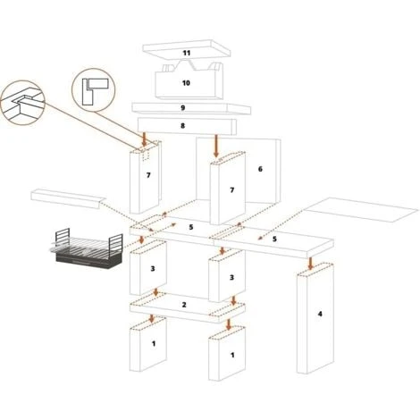 No Name Barbecue Pierre Et Brique Avec Plan De Travail Beja - Revêtement Inox 5 No Name Barbecue Pierre Et Brique Avec Plan De Travail Beja - Revêtement Inox – Image 3