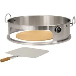 BBQ-Toro Set D'insertion De Pizza Pour Gril à Boules De Ø 57 Cm élément En Acier Inoxydable