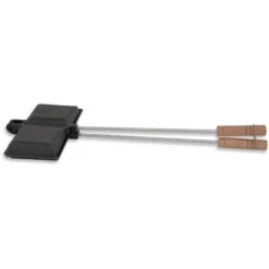 BBQ-Toro Gaufrier Fer à Sandwich Moule Double En Fonte, Noir