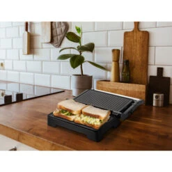 Grill électrique Compact Avec Plaques Anti-adhésives 900W -Jardin Calme Soldes Magasin 18233737 3