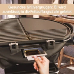 SUNTEC Barbecue Sur Pied Electrique BBQ-9493 [Convient également Comme Grill De Table électrique à Barbecue, Avec étagère, Thermostat Réglable, Max. 2400 W] -Jardin Calme Soldes Magasin 19323000 5