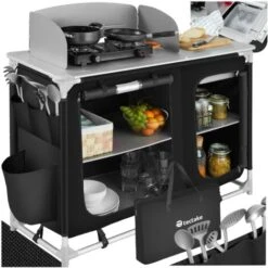 Cuisine De Camping Avec évier Intégré - Meuble De Rangement Cuisine, Meuble Camping, Equipement Camping