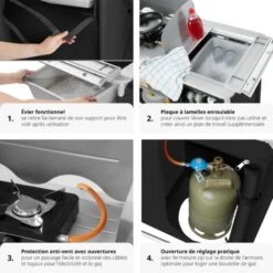 Cuisine De Camping Avec évier Intégré - Meuble De Rangement Cuisine, Meuble Camping, Equipement Camping 11 Cuisine De Camping Avec évier Intégré - Meuble De Rangement Cuisine, Meuble Camping, Equipement Camping -Jardin Calme Soldes Magasin 19492106 5