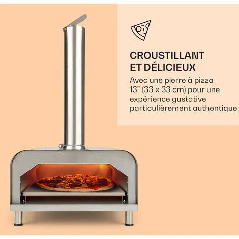 KLARSTEIN Diavolo - Four à Pizza, Allant Jusqu'à 430°C, Pierre à Pizza De 13, 33cm De Diamètre, Acier Inoxydable, Nettoyage Facile, Alimenté Au Pellet, Polyvalent, Facile à Transporter - Argent 5 KLARSTEIN Diavolo - Four à Pizza, Allant Jusqu'à 430°C, Pierre à Pizza De 13, 33cm De Diamètre, Acier Inoxydable, Nettoyage Facile, Alimenté Au Pellet, Polyvalent, Facile à Transporter - Argent – Image 3