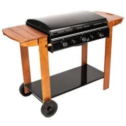 Barbecue à Gaz : 50% Grill Et 50% Plancha SOMAGIC Australia - 15 Personnes -Jardin Calme Soldes Magasin 19921665 3