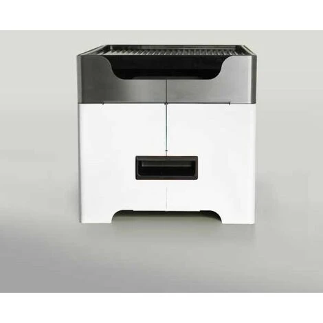 Barbecue à Granulés Nomade Blanc Avec Plaque émaillée Lisse 5 Barbecue à Granulés Nomade Blanc Avec Plaque émaillée Lisse – Image 3