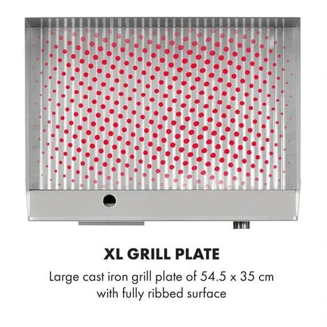 Grillmeile 3000R Pro Barbecue électrique 3000 W Plaque De Cuisson Rainurée 54.5 X 35cm 6 Grillmeile 3000R Pro Barbecue électrique 3000 W Plaque De Cuisson Rainurée 54.5 X 35cm – Image 4