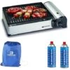 Kemper Barbecue Portable Intelligent Au Gaz - Barbecue De Table Réchaud De Camping - 2 Bouteilles De Gaz Incluses -Jardin Calme Soldes Magasin 23088815 1