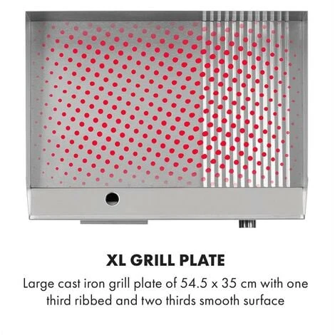 Grillmeile 3000GR Pro Barbecue électrique 3000 W Plaque De Cuisson Lis 6 Grillmeile 3000GR Pro Barbecue électrique 3000 W Plaque De Cuisson Lis – Image 4