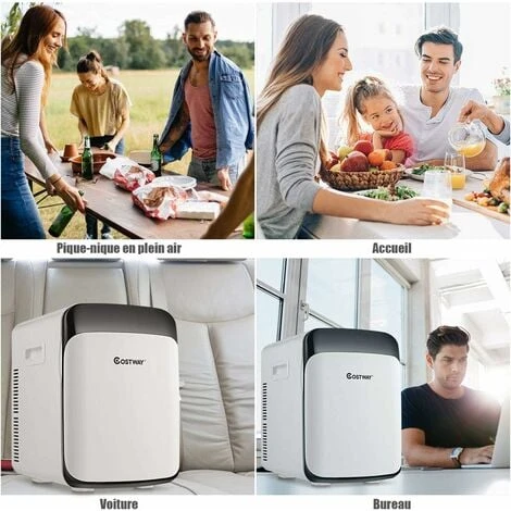 COSTWAY Mini Réfrigérateur Portable Fonction Chaud Et Froid 5 ℃ 50 ℃ Mini Frigo 15L 12V/220V-240V Pour Maison/Voiture 4 COSTWAY Mini Réfrigérateur Portable Fonction Chaud Et Froid 5 ℃ 50 ℃ Mini Frigo 15L 12V/220V-240V Pour Maison/Voiture – Image 2