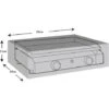Housse De Protection Pour Plancha à Gaz 66x50x22cm Werkapro -Jardin Calme Soldes Magasin 24142011 1