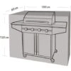 Housse De Protection Pour Barbecue Et Plancha Werkapro 180 X 80 X 120 Cm