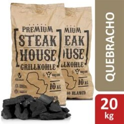 BBQ-Toro Premium Steak House Charbon De Bois 20 Kg Querbracho Blanco Charcoal