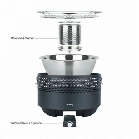 H.KOENIG RIO440 Barbecue à Charbon Portable 5 H.KOENIG RIO440 Barbecue à Charbon Portable – Image 3