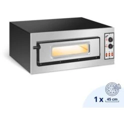 Royal Catering Four À Pizza Électrique 1 Étage @ 62x50x12cm 5kW 230V-400V 455°C
