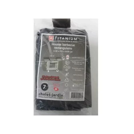 Housse De Protection Pour Barbecue Rectangulaire 130 X 70 X 100 Cm - Noir 5 Housse De Protection Pour Barbecue Rectangulaire 130 X 70 X 100 Cm - Noir – Image 3