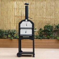 Four à Pizza D'extérieur. Barbecue Au Charbon De Bois Multifonctions - Calzone - Pierre De Cuisson Roulette Pelle Et Housse 8 Four à Pizza D'extérieur. Barbecue Au Charbon De Bois Multifonctions - Calzone - Pierre De Cuisson Roulette Pelle Et Housse -Jardin Calme Soldes Magasin 30391670 2