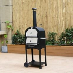 Four à Pizza D'extérieur. Barbecue Au Charbon De Bois Multifonctions - Calzone - Pierre De Cuisson Roulette Pelle Et Housse 9 Four à Pizza D'extérieur. Barbecue Au Charbon De Bois Multifonctions - Calzone - Pierre De Cuisson Roulette Pelle Et Housse -Jardin Calme Soldes Magasin 30391670 3