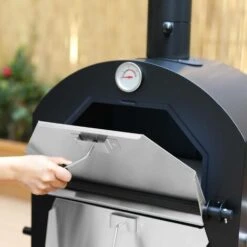 Four à Pizza D'extérieur. Barbecue Au Charbon De Bois Multifonctions - Calzone - Pierre De Cuisson Roulette Pelle Et Housse 10 Four à Pizza D'extérieur. Barbecue Au Charbon De Bois Multifonctions - Calzone - Pierre De Cuisson Roulette Pelle Et Housse -Jardin Calme Soldes Magasin 30391670 4