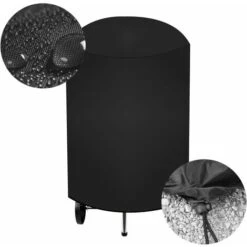 Bâche De Protection Pour Barbecue Imperméable, Anti UV - 70 X 90 Cm - Noir - Linxor 9 Bâche De Protection Pour Barbecue Imperméable, Anti UV - 70 X 90 Cm - Noir - Linxor -Jardin Calme Soldes Magasin 30771083 4