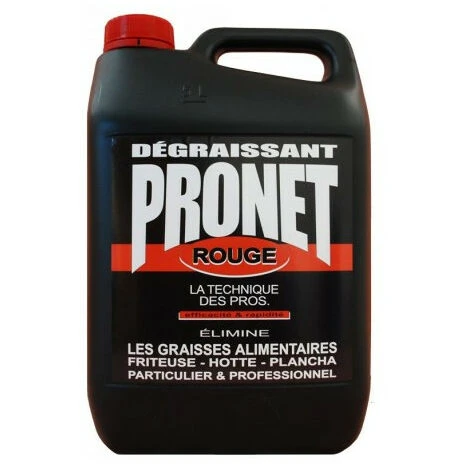 PRONET Dégraissant Alimentaire 5 Litres Rouge - PRONET 4 PRONET Dégraissant Alimentaire 5 Litres Rouge - PRONET – Image 2