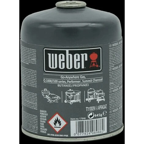 Cartouche De Gaz Weber Compatible Avec Le Q 100/1000 17846 3 Cartouche De Gaz Weber Compatible Avec Le Q 100/1000 17846