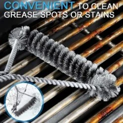 AIDUCHO Brosse Nettoyage Barbecue - Poils Acier Inoxydable Pour Nettoyer Rapidement & Efficacement Tous Les Grils (30 Cm) -Jardin Calme Soldes Magasin 32914512 3