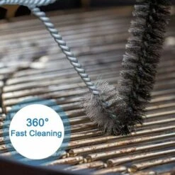 AIDUCHO Brosse Nettoyage Barbecue - Poils Acier Inoxydable Pour Nettoyer Rapidement & Efficacement Tous Les Grils (30 Cm) -Jardin Calme Soldes Magasin 32914512 4
