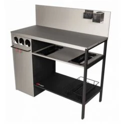 DESSERTE WALLIS ACIER LAQUE 110.5 X 53.5 X 113CM