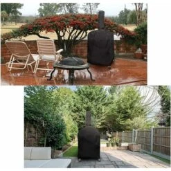 RHAFAYRE Housse De Four à Pizza, Housse De Pluie Pour Barbecue Pour Four à Pizza Résistant à L'eau Et à La Poussière, Pour Tous Les Temps Avantageux, Camping En Plein Air (68X63X160cm) -Jardin Calme Soldes Magasin 34083929 5