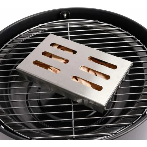 Barbecue Fumoir Au Charbon De Bois Ø38cm – Edouard – Smoker Avec Aérateur. Fumoir. Gril. Boite De Fumage. Noir 6 Barbecue Fumoir Au Charbon De Bois Ø38cm – Edouard – Smoker Avec Aérateur. Fumoir. Gril. Boite De Fumage. Noir – Image 4
