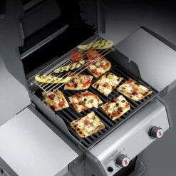 GFTIME 7637 44,5cm Grille Cuisson En Fonte Pieces Detachees Grille Pour Weber Spirit I & II 200, Spirit E-210, E-220, S-210, S-220 Barbecues à Gaz(avec 2 Boutons De Commande Avant) -Jardin Calme Soldes Magasin 36757705 4