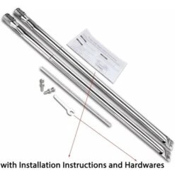 GFTIME 68,6CM 7507 Tube De Brûleur Accessoires Pour Weber Spirit S-200, S-210, E-200, E-210, Spirit 500 (Bouton De Brûleur Latéral à 2 Flammes), Acier Inoxydable Tente Brûleur Pieces Detachées Pour Weber Gaz Gril (Ne Convient Pas Pour Spirit 200 Ll 2017) -Jardin Calme Soldes Magasin 36757714 5