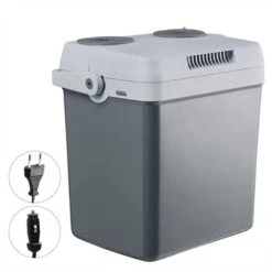 WOLTU Glacière électrique 19L Mini Réfrigérateur Moderne Isotherme Chaud/froid. 12V Et 220V Pour Voiture Ou Camping.Gris