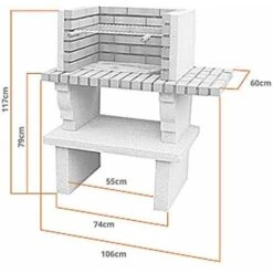 No Name Barbecue En Pierre Reconstituée Et Brique Cartaxo 7 No Name Barbecue En Pierre Reconstituée Et Brique Cartaxo -Jardin Calme Soldes Magasin 395855 3